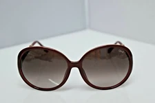New Chloe Authentic Bordeaux Oversized CE639SL 603 Italy 59-15-135 Sunglasses