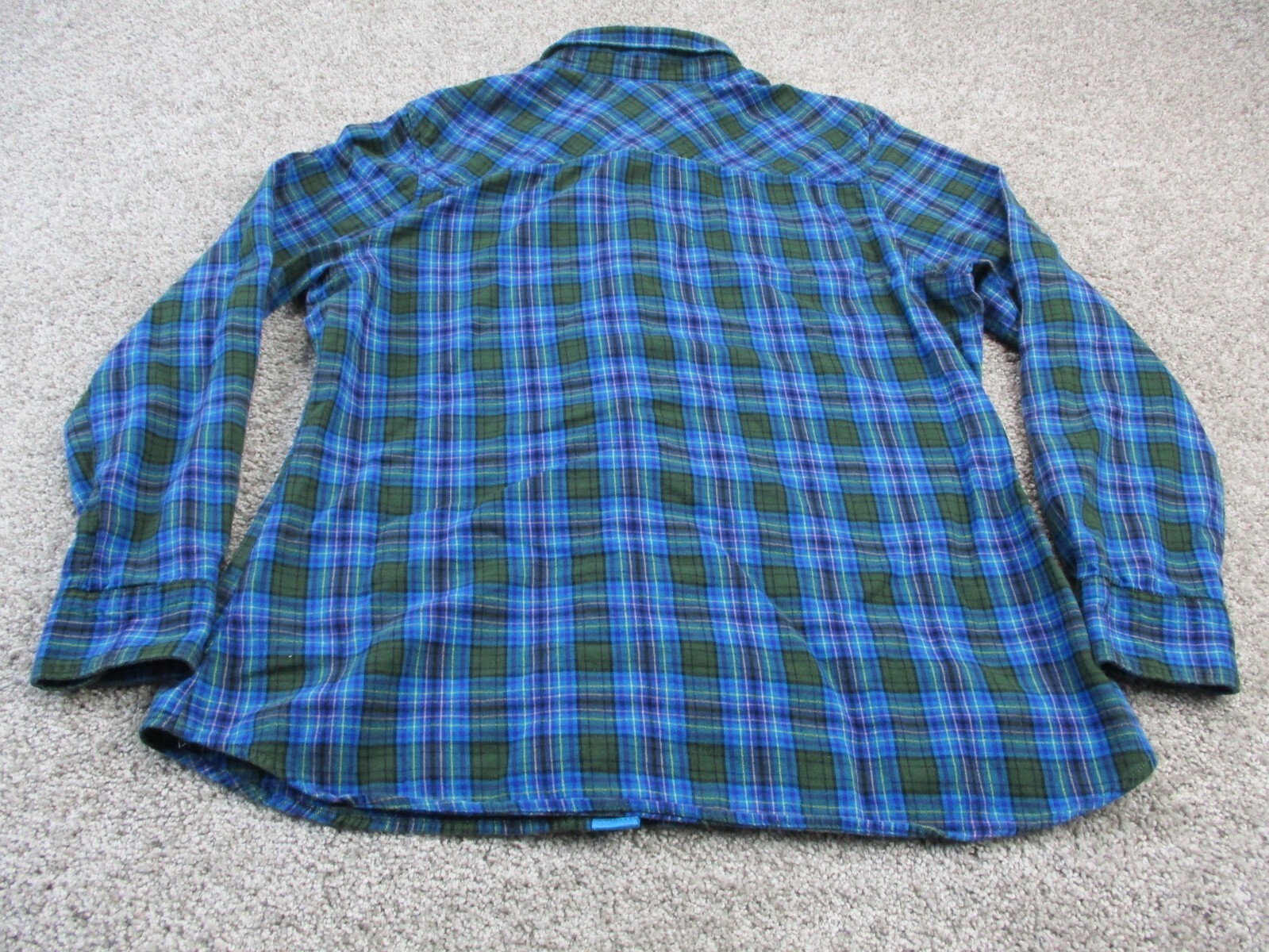Eddie Bauer Classic Fit Flannel Shirt Women's Size XL Multicolor Plaid Button Up