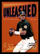 1999 SkyBox Thunder Unleashed #3 Eric Chavez Oakland Athletics