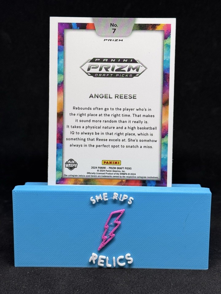 2024-25 Prizm Draft Picks Angel Reese Color Blast Case Hit Rookie (RC ...