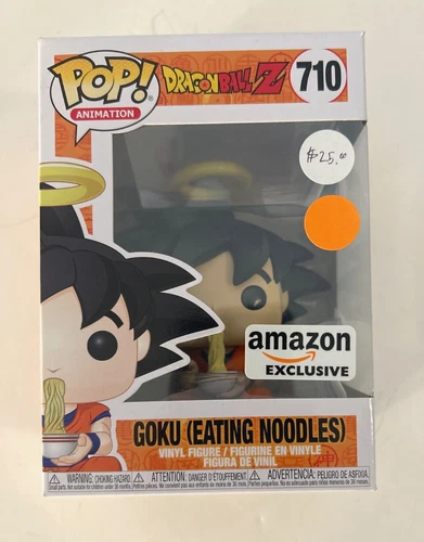 Pop! Figura Vinilo Animación 710 Dragon Ball Z Goku (Comer Fideos) Amazon Excl