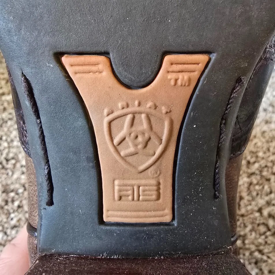 Botas vaqueras de cuero marrón ARIAT DAHLIA 10008780 para mujer talla 7,5 B Foto 4 de 4