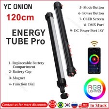 YC Onion Energy Tube Pro 120cm RGB Led video Light handheld Tube Light With APP