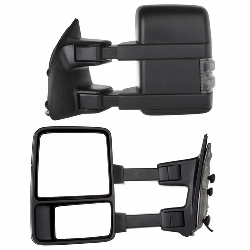 Pair For 08-16 Ford F250 F350 F450 F550 Super Duty Towing Manual Signal Mirrors