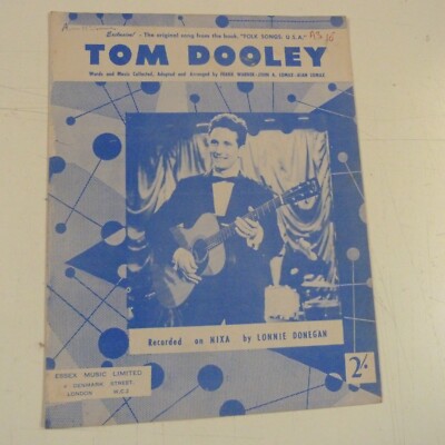 Liederblatt TOM DOOLEY, Lonnie Donegan, 1947