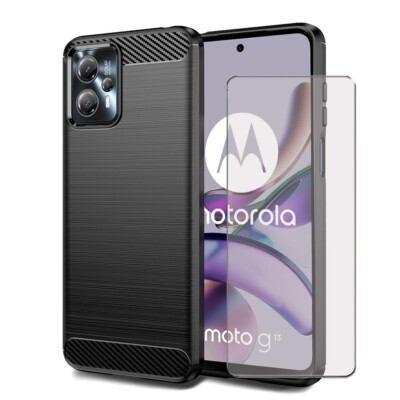 Für Moto E13 G13 G23 G53 E20 G22 G32 Bumper Gel Case Hülle + Displayschutz