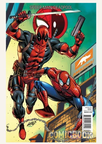 ✨ Spider-Man/Deadpool #1 Rob Liefeld Amazing Comic Con Cover