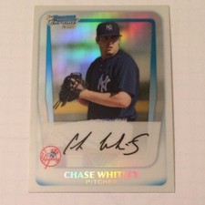 2011 Bowman Chrome Prospects  #BCP155 Chase Whitley NY Yankees 061/500