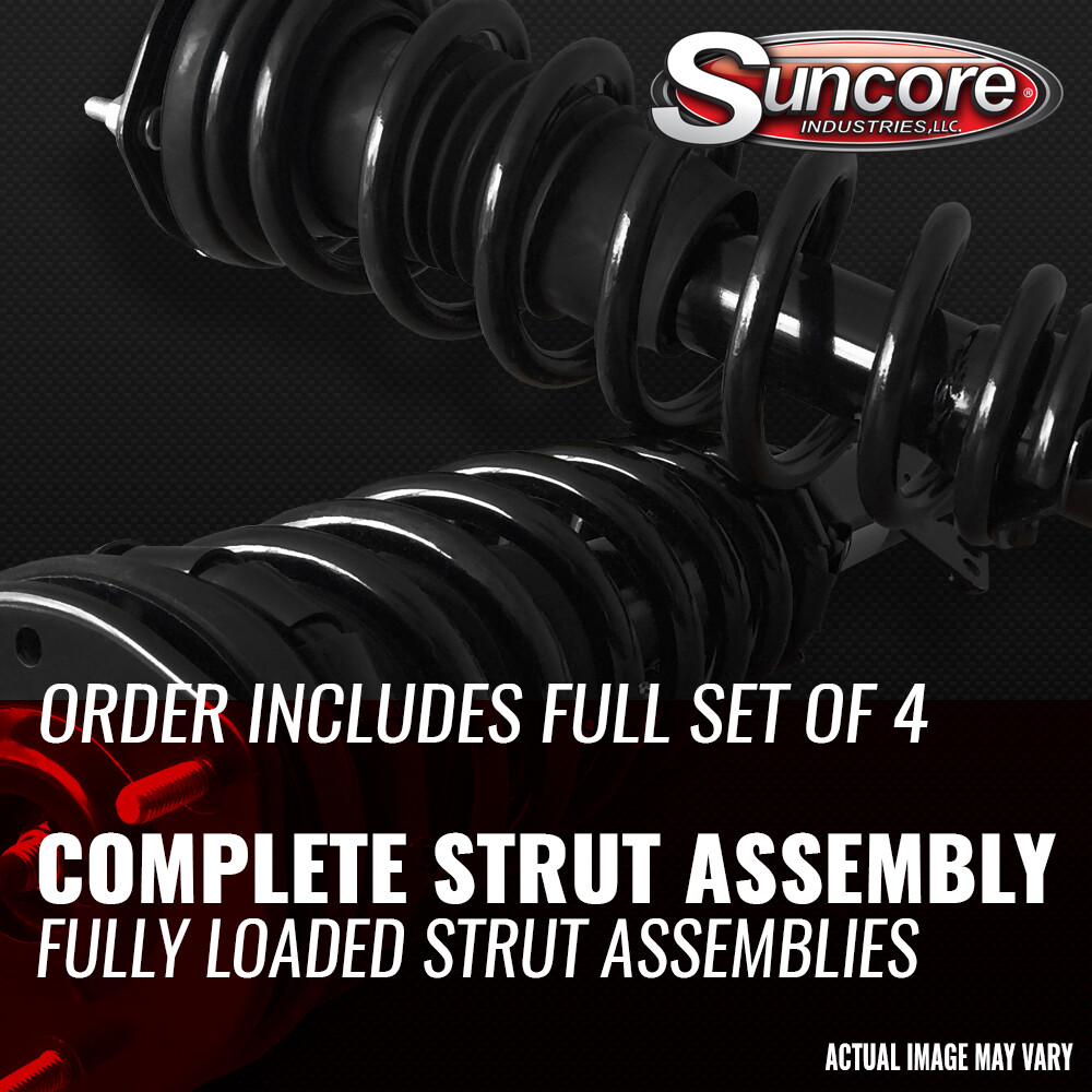 4PCS FrontRear Complete Struts Shock Absorbers For 2001-2007