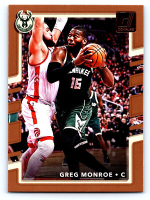 2017-18 Donruss Basketball  82 Greg Monroe - Milwaukee Bucks