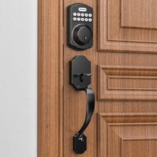 Revolo RE001 Electronic Keypad Deadbolt, Keyless Entry Door Lock, Keyed Entry, A