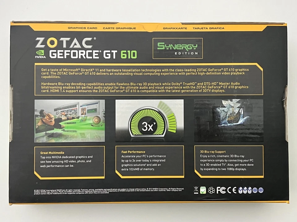 Zotac Nvidia Geforce GT 610 Synergy Edition 2GB 64 bit  DDR3 - Image 2 of 4