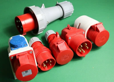 CEE Stecker 16A 32A 63A Kupplung Wandsteckdose Phasenwender Combodose PCE TWIST