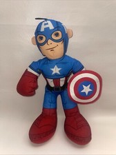 Marvel Captain America Plush Avengers Assemble Stuffed Toy with Shield 13"