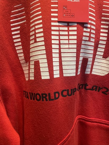 FIFA World Cup Canada Hoodie XL Red Qatar '22 Soccer Futbol NWT - Picture 3 of 11
