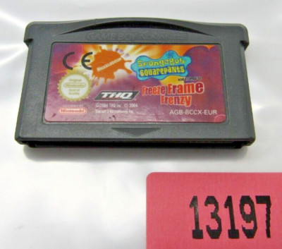 SPONGEBOB - FREEZE FRAME FRENZY (Nintendo Game Boy Advance Spiel, GBA SP, EUR)