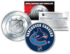Vancouver Canucks Royal Canadian Mint Medallion Nhl Colorized Coin * Licensed *