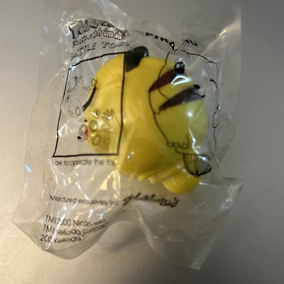 Pikachu Battle Top Pokemon Kelloggs Vintage 2000 Nintendo Figure New Sealed