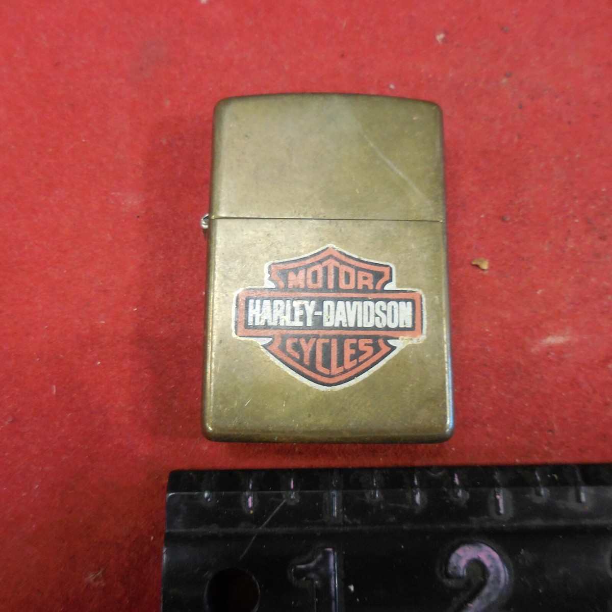 C Zippo X111 Brass Harley Davidson Bar and Shield | eBay