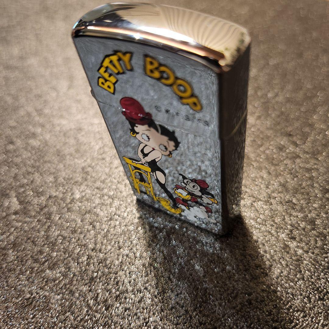 Zippo BETTY BOOP Vintage Slim Type1996 Silver Oil Lighter JP