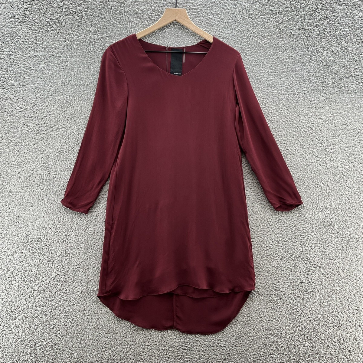 burgundy shift dress with sleeves Burgundy Bell Sleeve Shift Dress in Sizes S-L – Blushing Betty main image 1