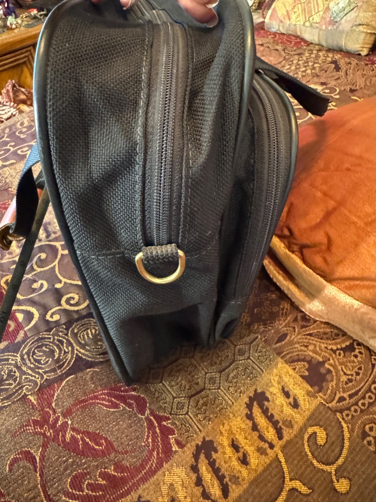 HARTMANN Suitcase~Laptop Bag~NAVY DESIGNER Briefcase Carry-On~LOGO ...