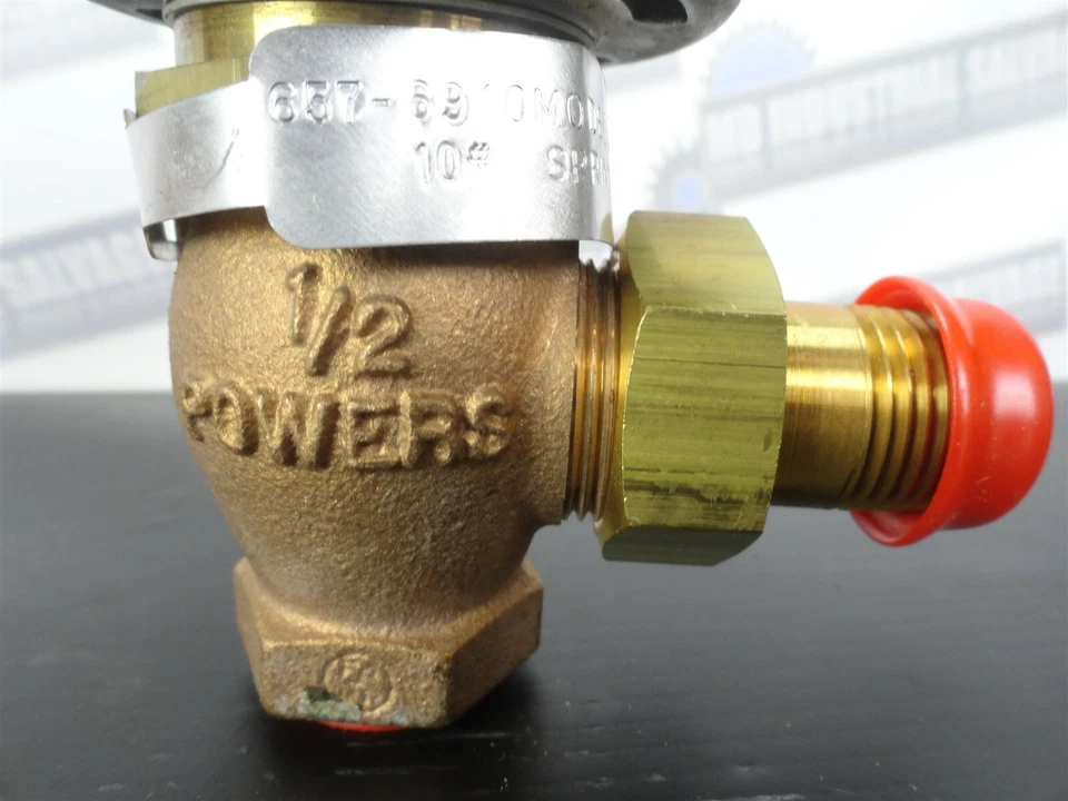 CONTROL DE POTENCIA - 657-6910 Modelo 1R7RS VÁLVULA RADIADOR 1/2" - ANG, 10 Muelles (NUEVO) Foto 4 de 4