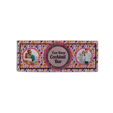 Personalised Summer Fruit Cocktail Bar Design Microfibre Bar Towel