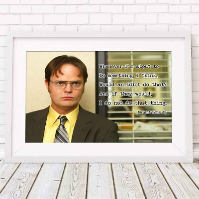 DWIGHT SCHRUTE - The Office Poster Picture Print Sizes A5 to A0 **FREE DELIVERY*