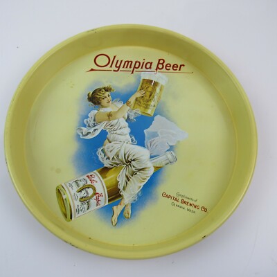 Olympia Beer-Capital Brewing Co. 1972  Vintage 13  Serving Tray Collectible
