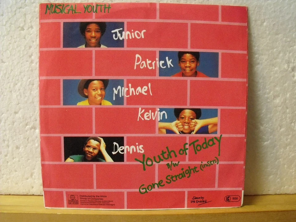 7" Single - MUSICAL YOUTH - Youth Of Today - Gone Straight - MCA 1983 - Bild 2 von 2