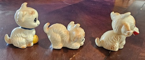 Set Of 3 Vintage Japanese Puppies - Picture 3 of 7
