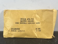 One Double Convex Lens. DIA 50 MM, focal lenght 55 MM