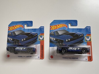 2x Hot Wheels '15 Dodge Challenger SRT Muscle Mania 6/10 Blau 235/250 HCW30 OVP
