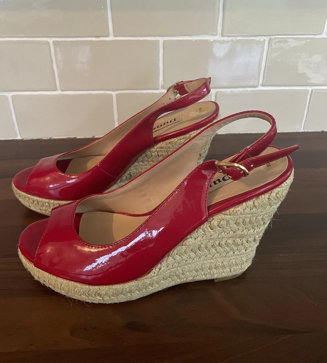 Red wedges size best sale 5