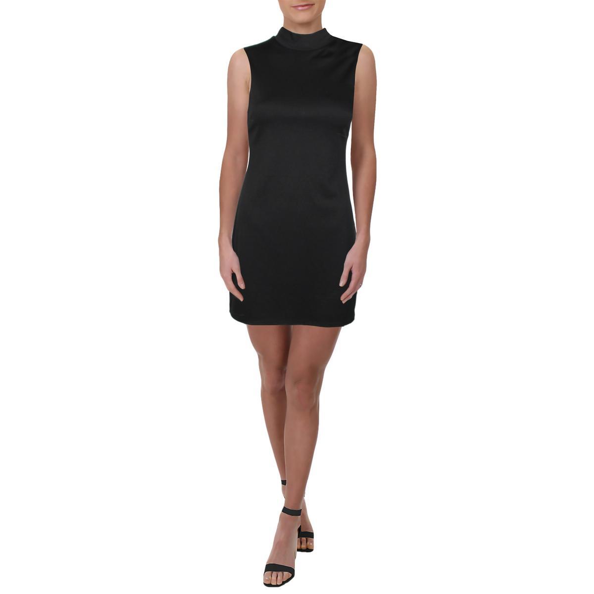 Женское черное трикотажное мини-облегающее платье без рукавов City Studio Juniors 13 BHFO 0313