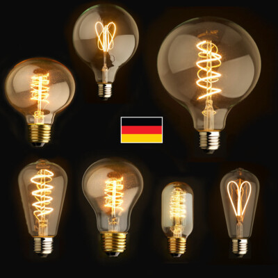 Spiral-Lampe dimmbare LED Filament Glühbirne Lampe Kerzen Kugel Leuchtmittel