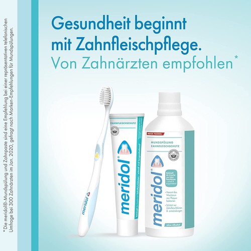 Meridol Mundspülung Ohne Alkohol Mundflora Zahnpflege 4 x 400 ml 4er Pack - Bild 8 von 9