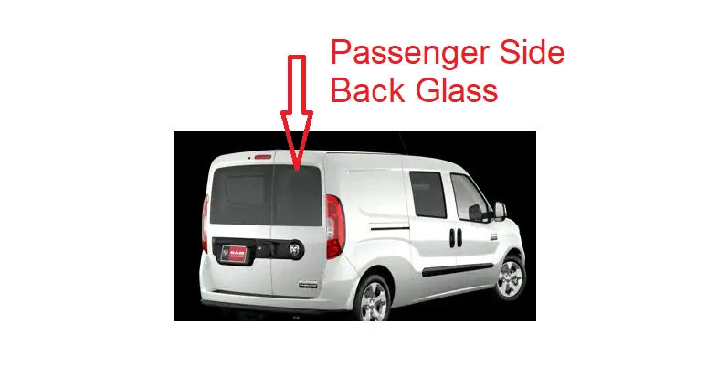 Fit 2015-2022 Ram Promaster City Passenger Side Right Back Window Glass Non-Heat Foto 2 de 3