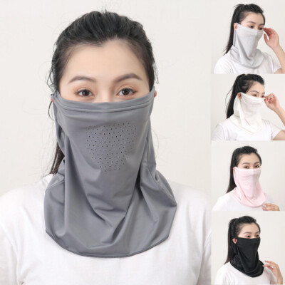 Outdoor Neck Wrap Cover Ice Silk Face Mask Dustproof UV Protection Face Cover