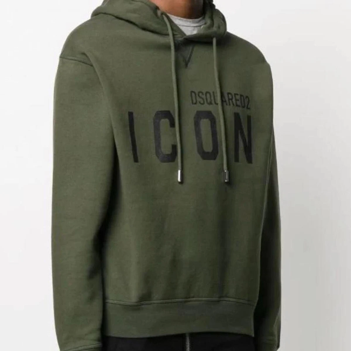 Dsquared2 Icon Hoodie Khaki Size M BNWT RRP 345 eBay