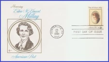 USA4 #1926 U/A COVER CRAFT FDC   Edna St. Vincent Millay