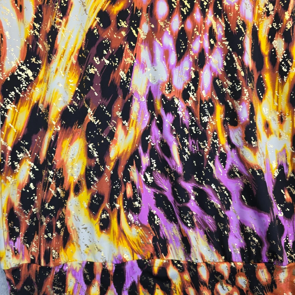 Top Wrangler Rock 47 para mujer tejido M estampado dorado metálico Western Rodeo Foto 4 de 4