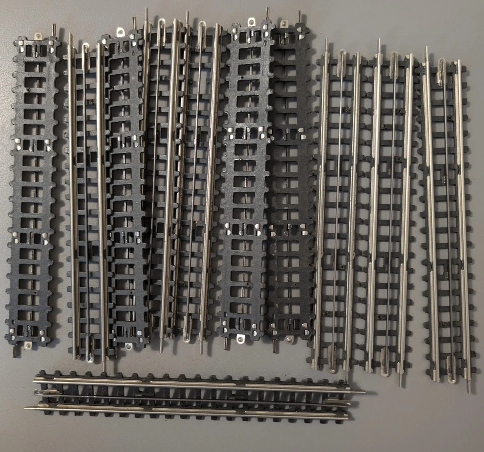 Trix Express Schienen Gleise Weichen Konvolut mit OVP Vintage W. Germany - Bild 3 von 4