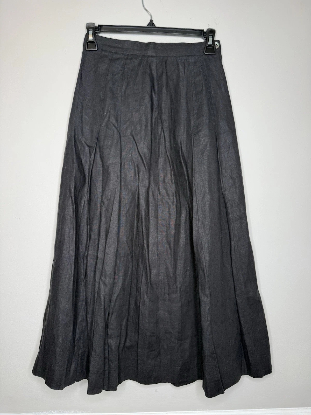 Vtg Ralph Lauren Blue Label Black Linen Maxi Skirt Sz 2 USA Boho Old Money 80s M
Opens in a new wind