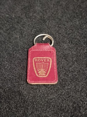 Vintage Wrights Rover Leder Schlüsselanhänger Anhänger britischer Oldtimer Lincoln Newark 