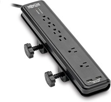 Tripp Lite 6 Outlet Surge Protector Power Strip Desk