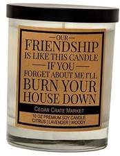 Our Friendship is Like This Candle, Best Friends Gift, Friendship Candle Gifts