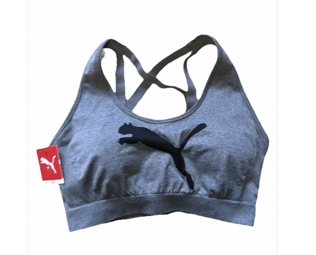 PUMA Womens Plus Size 2X Drycell Low Support Seamless Strappy Racerback Bra