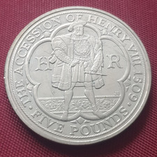2009 Five Pounds £5  -  EIIR - 500 Years since Henry VIII Accession 1509